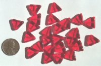 25 12mm Red Flat Triangle